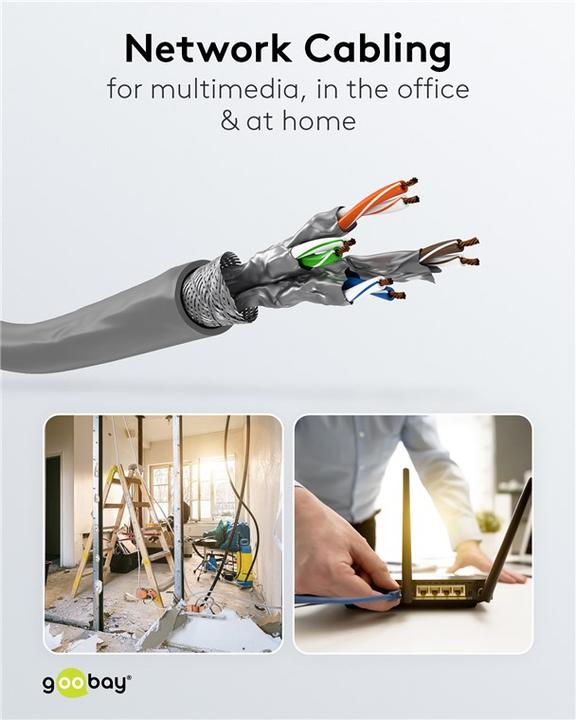 Productafbeelding Goobay Netwerkkabel (S/FTP, CAT6a, 305 m)