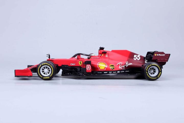 Actual product image Bburago Ferrari F1 2021 #55 Sainz 1/18