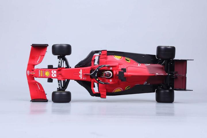 Actual product image Bburago Ferrari F1 2021 #55 Sainz 1/18