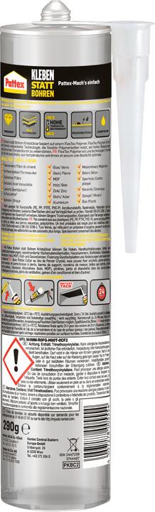 Actual product image Pattex Mounting adhesive crystal clear (290 g)