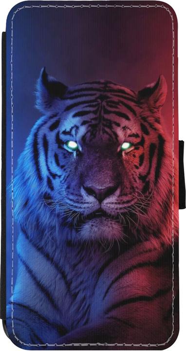 Produktbild PhoneLook Hülle Wallet schwarz Tiger Blue Red (Apple iPhone 11)