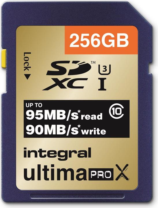 Actual product image Integral Memory Ultima Pro X (256 GB, SDXC, U3, UHS-I)