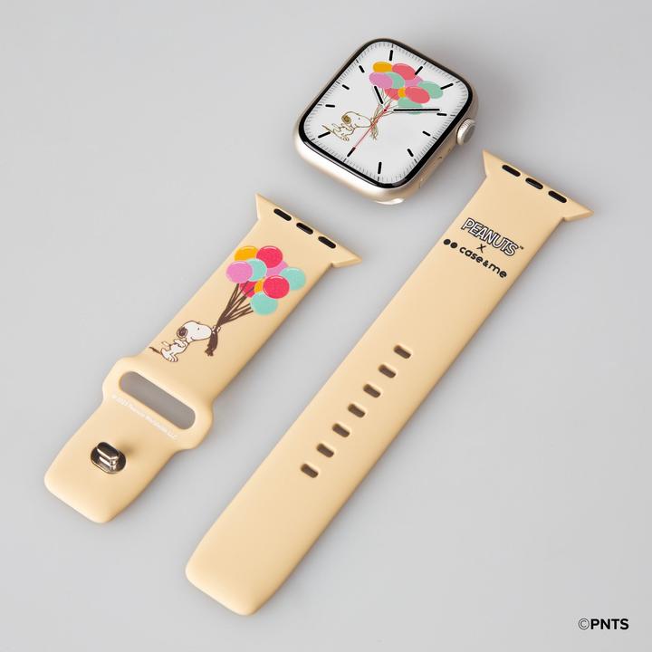 Actual product image Caseme Strap for Peanuts-themed Apple Watch 42, 44, 45,49mm (42 mm, 44 mm, 45 mm, 49 mm, Silicone)