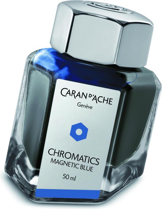 Caran d'Ache Chromatics Tintenfass (Inkwell, Blue, 50 mm)