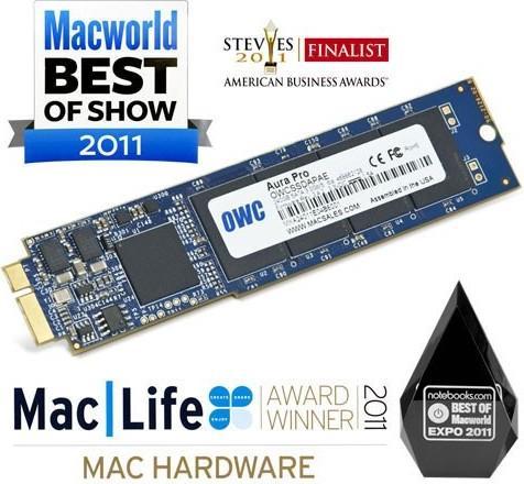 Actual product image OWC Aura Pro 6G - 500 GB - 530 MB/s - 6 Gbit/s (500 GB, M.2)