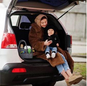 Actual product image Relaxdays Baby nappy caddy