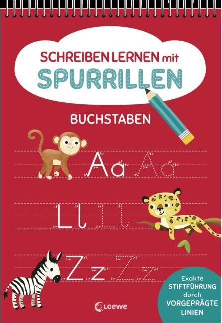 Produktbild Schreiben lernen mit Spurrillen - Buchstaben (Deutsch, Carmen Eisendle, Loewe Lernen und Rätseln, 2023)