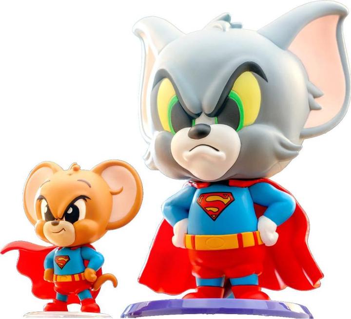 Actual product image Hot Toys Tom and Jerry Cosbaby Superman Collectible Set - EE Exclusive Mini-Figures