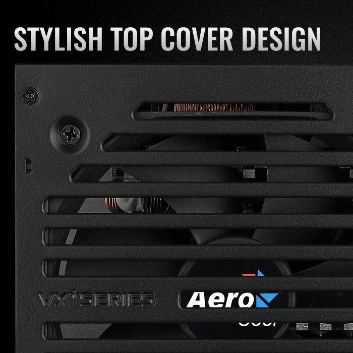 Actual product image AeroCool VX PLUS 800 Power Supply 800 W 20+4 pin ATX ATX Black (800 W)