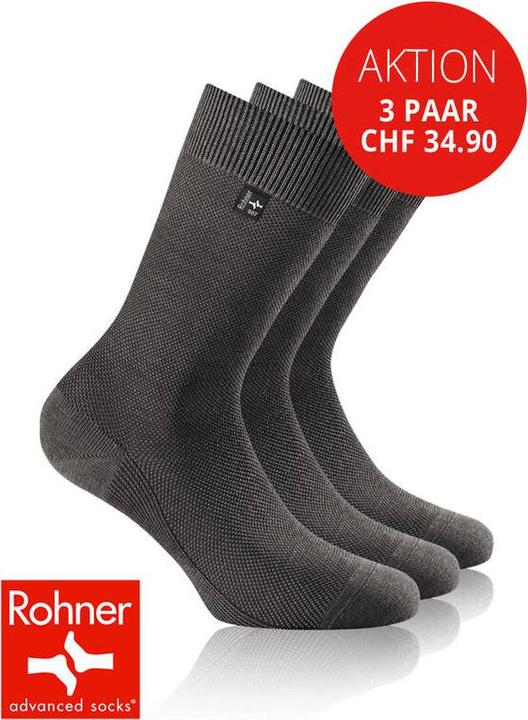 Immagine prodotto Rohner Calzini Capri Piqué (confezione da 3, 39 - 40)