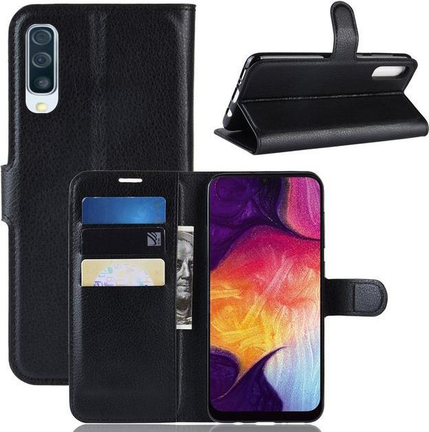 Produktbild MU Classic Litchi Leder Bookcover Series (Samsung Galaxy A50, Samsung Galaxy A30s, Samsung Galaxy A50s)