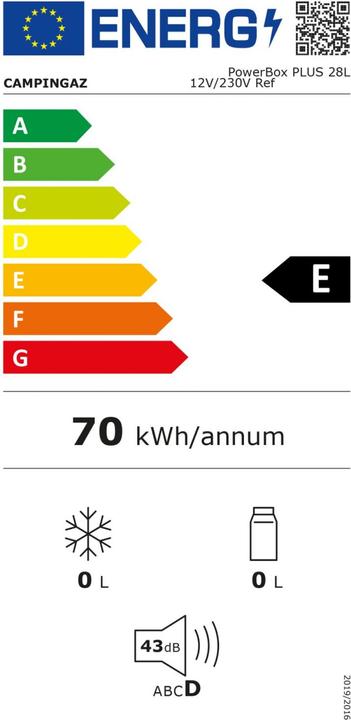 Energy Label Campingaz Powerbox Plus (28 l)