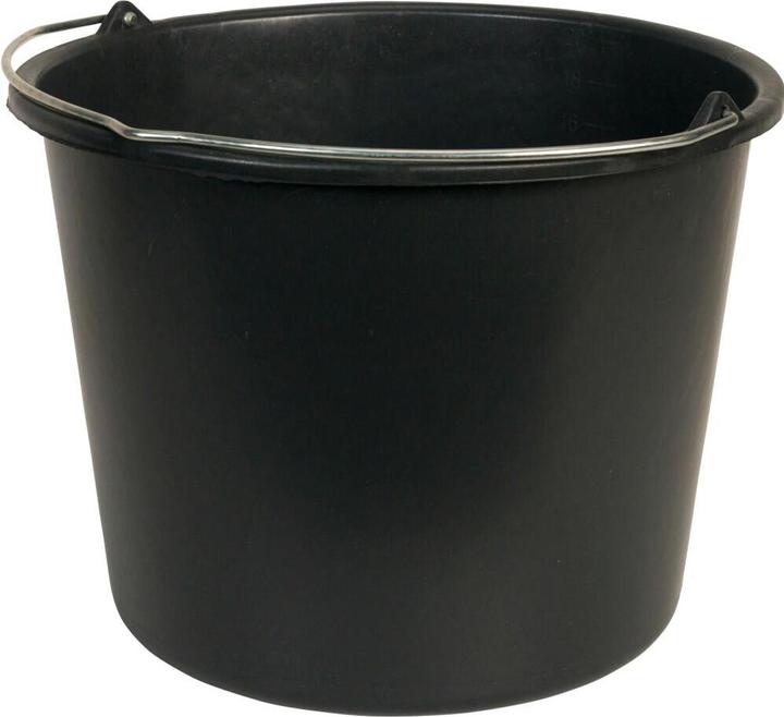 Image du produit Ironside Seau de chantier 20 L noir avec graduation en litres (20 l)