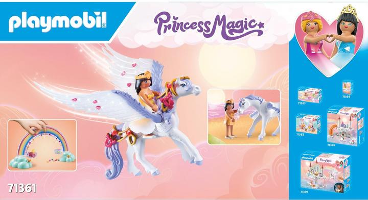 Actual product image Playmobil Celestial Pegasus with Rainbow (71361, Playmobil Princess)