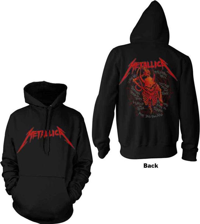 Metallica Skull Screaming Red Back Print (Hoodie)