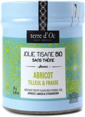Produktbild terre d'Oc Terre d’Oc | Aprikosen-Limetten-Erdbeer-Kräutertee | Bio-Früchtetee im losen Blatt | Theinfreie Kräu