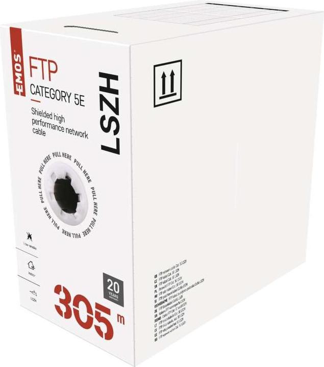 Actual product image Emos Data cable FTP CAT 5E LSZH, 305m (CAT5e, 305 m)