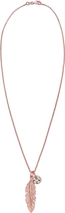 Produktbild Elli Boho, Feder, Solitär-Kette (Glaskristall, 925er Sterling Silber, 45 cm)