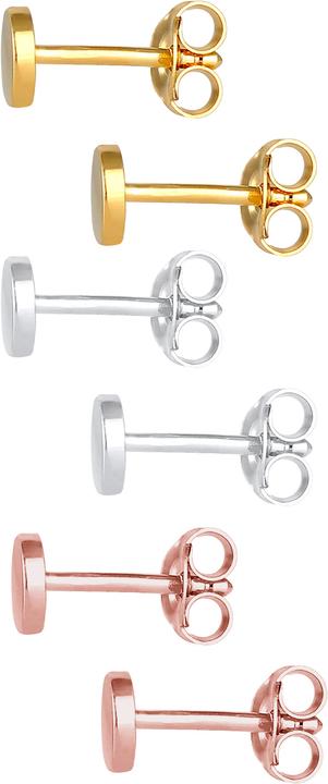 Produktbild Elli Bi Color Tri Color, Geo, Kreis (925 Sterling Silber Rosegold, 925 Sterling Silber vergoldet)