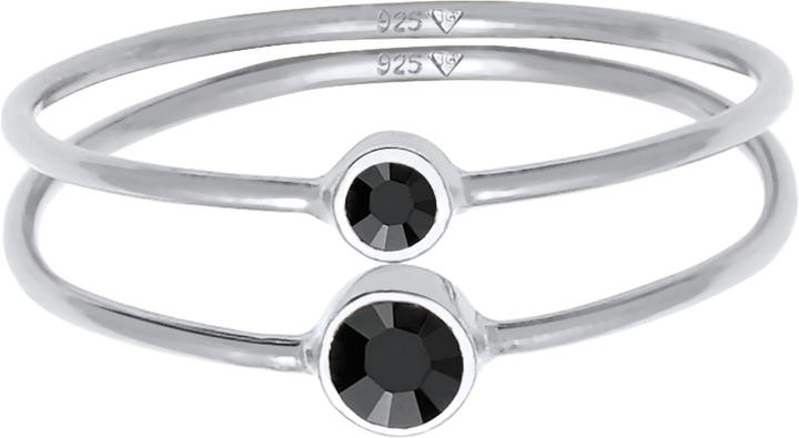 Actual product image Elli Ring Set, Solitaire Ring (60, 925 Silver)