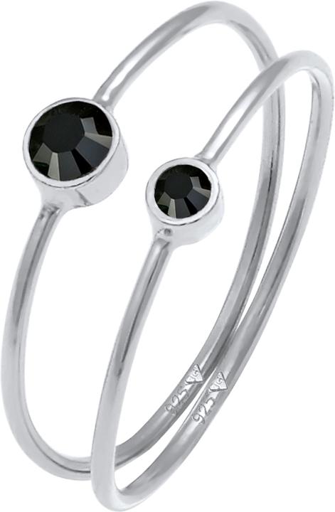 Actual product image Elli Ring Set, Solitaire Ring (60, 925 Silver)