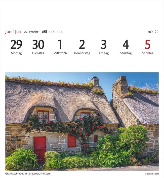 Immagine prodotto Harenberg Bretagne & Normandie Sehnsuchtskalender 2026 - Wochenkalender mit 53 Postkarten (Tedesco)