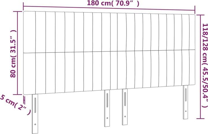 Actual product image VidaXL Carolin (180 x 5 x 88 cm)