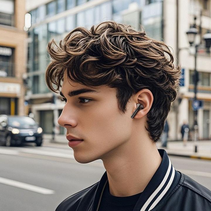 Produktbild Hoco Wireless headphones wireless earphones bluetooth TWS EQ15 black (6 h)