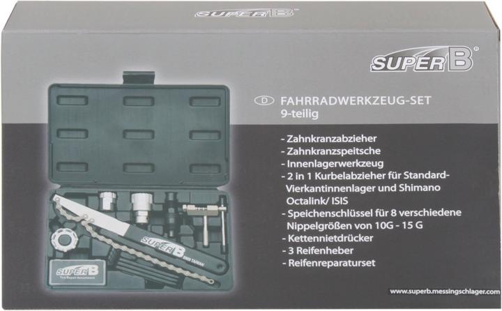 Produktbild Super B Fahrradwerkzeugkoffer (8 Teile)