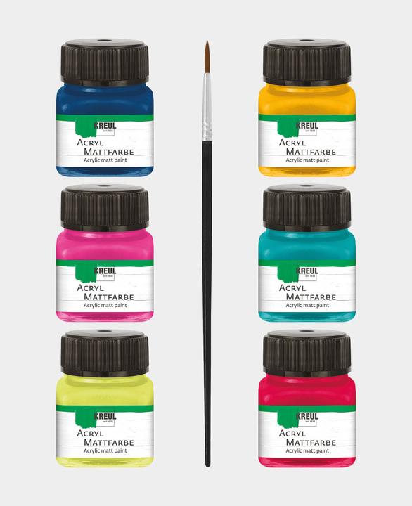 Produktbild Kreul Acryl Mattfarben Set (Bunt, 20 ml)