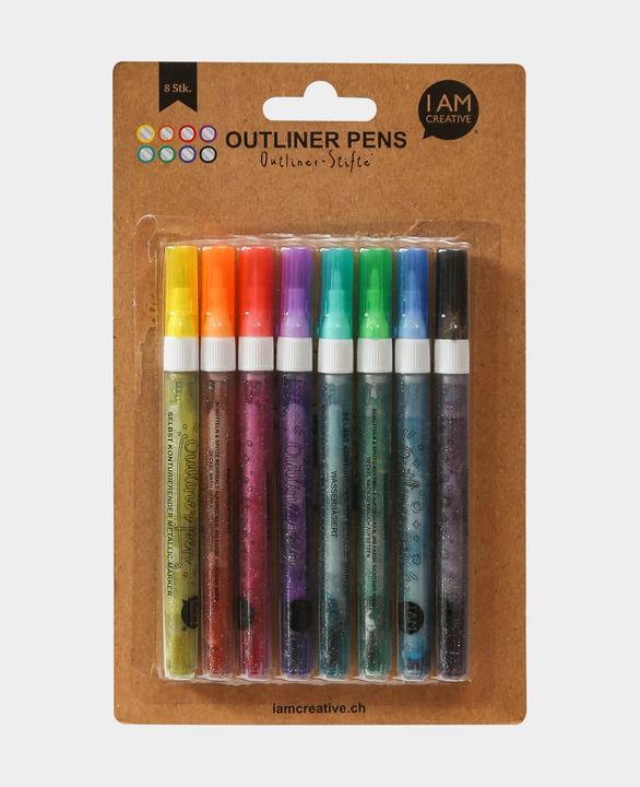 Produktbild I Am Creative Outliner Pen (Bunt, 8 x)