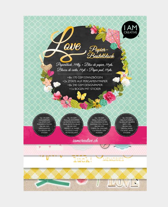 Immagine prodotto I Am Creative Blocco di carta artigianale (25 g/m², 19 x)