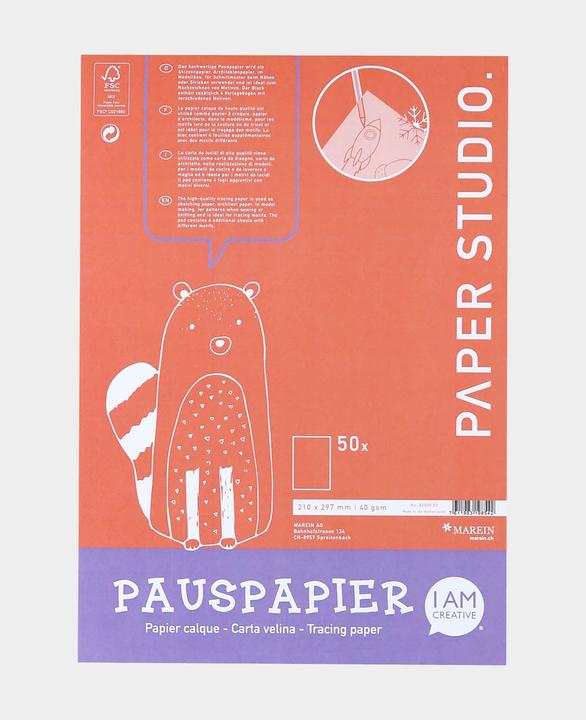 Produktbild I Am Creative Pauspapier Block A4 (40 g/m², 50 x)