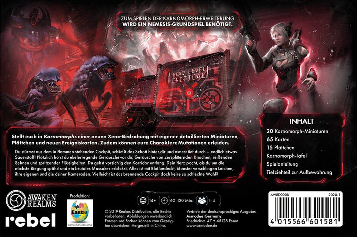 Image du produit Asmodée AWRD0008 - Karnomorphs : Nemesis, 1-5 joueurs, à partir de 14 ans (extension, édition DE) (Allemand)