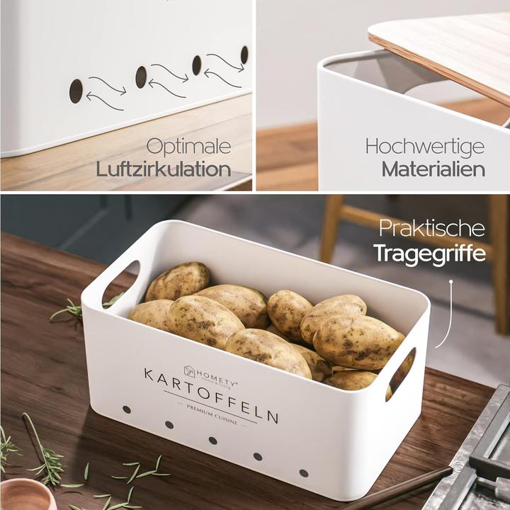 Immagine prodotto Homety Set di scatole per la conservazione di patate, cipolle e aglio