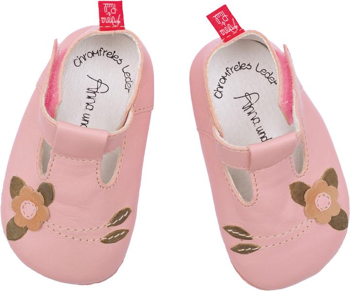 Actual product image Anna und Paul Sleeping beauty, pink, with rubber sole (22)