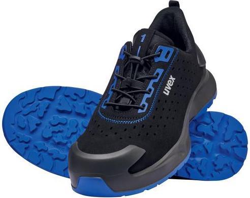 Produktbild Uvex Safety uvex 1 x-craft Halbschuhe S1 68138 schwarz, blau Weite 11 Grösse 38 (S1, 38)