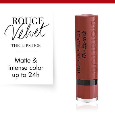 Actual product image Bourjois Rouge Velvet The Lipstick (24 Pari'sienne)