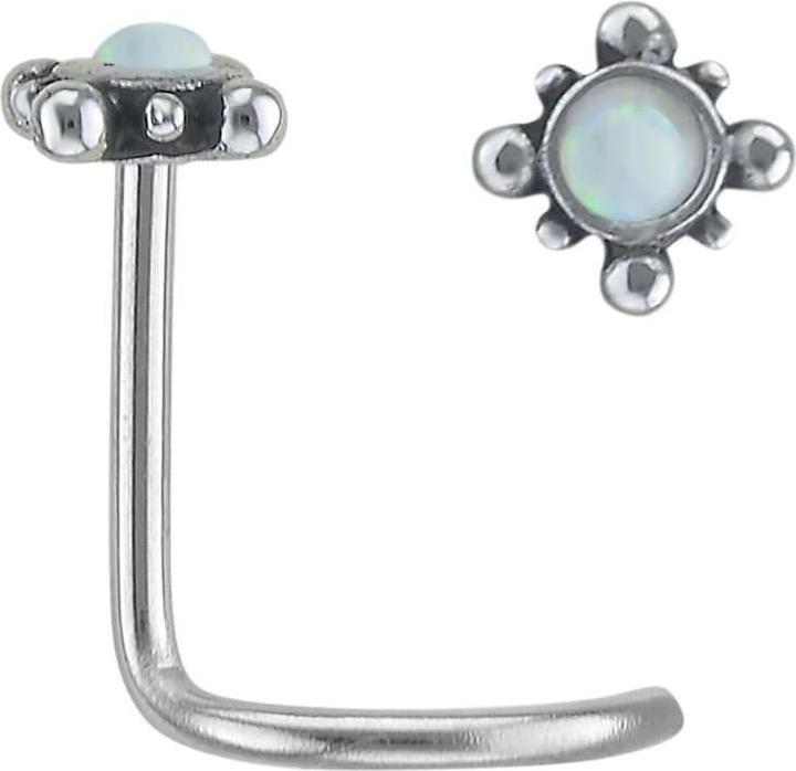 Actual product image Bijouteria Nose piercing (Surgical steel, Synthetic Opal)