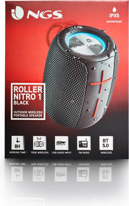 Immagine prodotto NGS Scooter nitro 1 nero (8 h, Batteria ricaricabile)