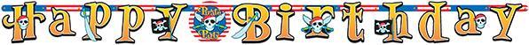 Produktbild Amscan Partykette Piraten Happy Birthday