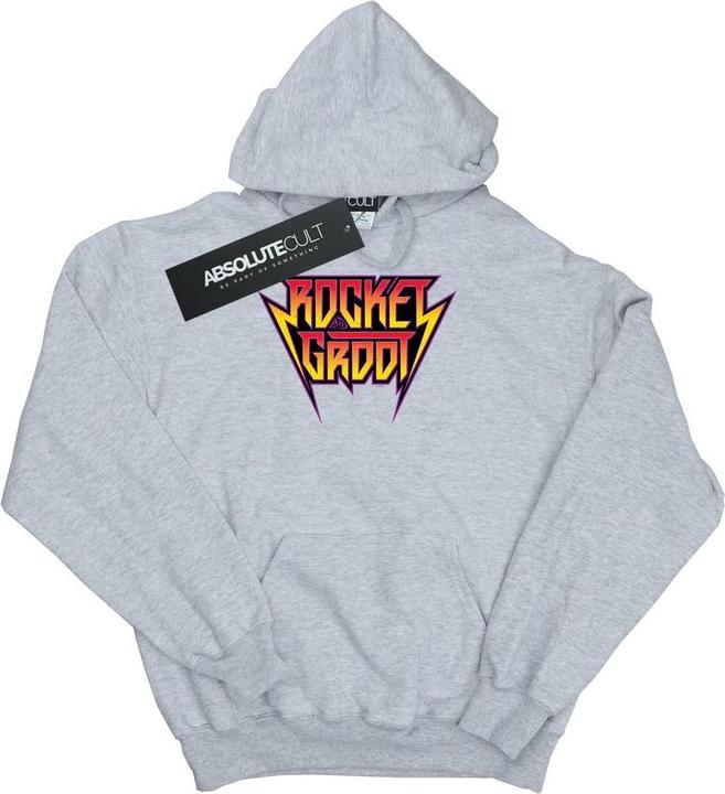 Guardians Of The Galaxy Vol. 2 Rocket And Groot Metal Logo Kapuzenpullover Jungen