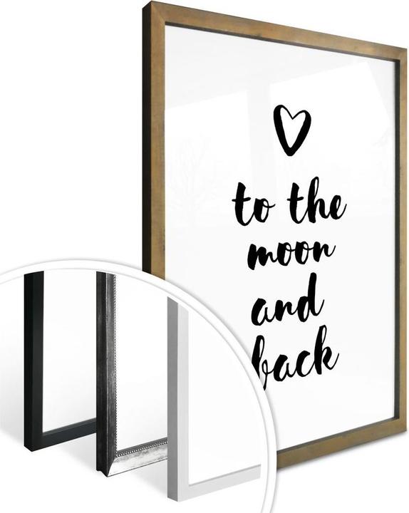Produktbild Trenddeko Love to the moon and back (50 x 60 cm)