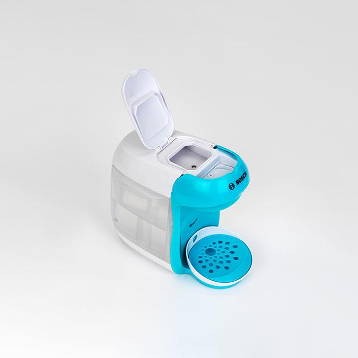 Image du produit Theo Klein 9520 Bosch Cafetière électrique Tassimo "Happy" I Avec bruitage, possibilité de remplissage d'eau e