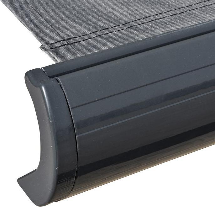 Immagine prodotto Swisshandel24 Tenda da sole elettrica con telecomando Manovella Tenda da sole a cassetta completa Tenda da sole a (4 m)
