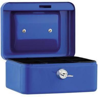 Soennecken Cash box 15,2x8x11,5cm 5 compartments blue