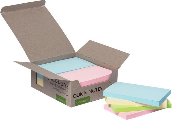 Actual product image Q-Connect Sticky note pad recycling 76x127 mm (76 x 127 mm)