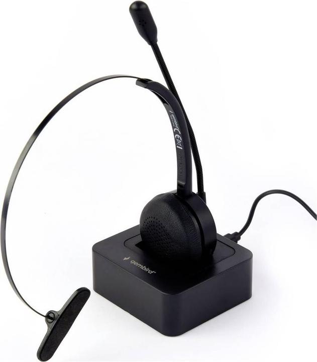 Image du produit Gembird Oreillette centre d'appels Bluetooth mono noire (Sans fil, USB-C)