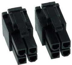 Phobya ATX Power Connector 4Pin male, 2 pieces