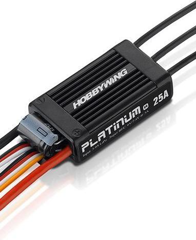 Actual product image Hobbywing Platinum Pro 25A V4 3-6s BEC 7A